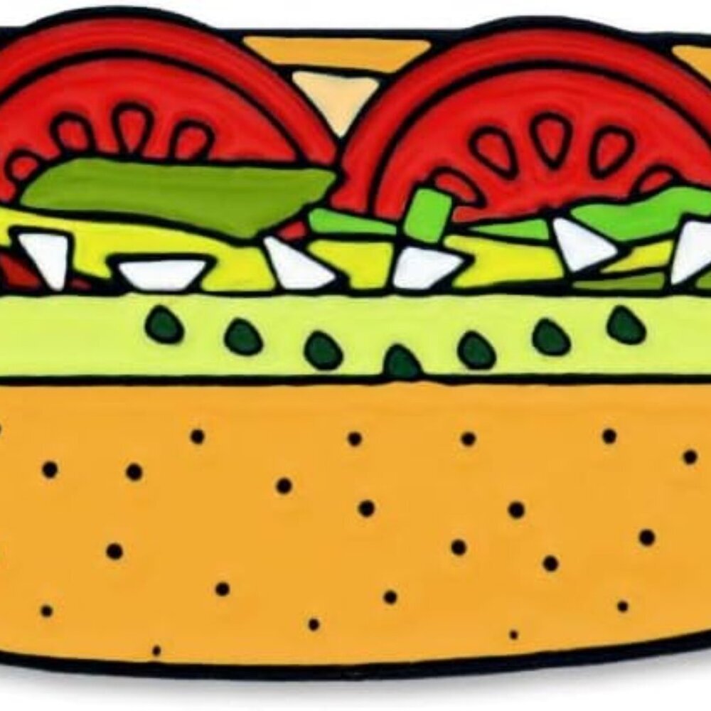 Food Enamel Lapel Pin